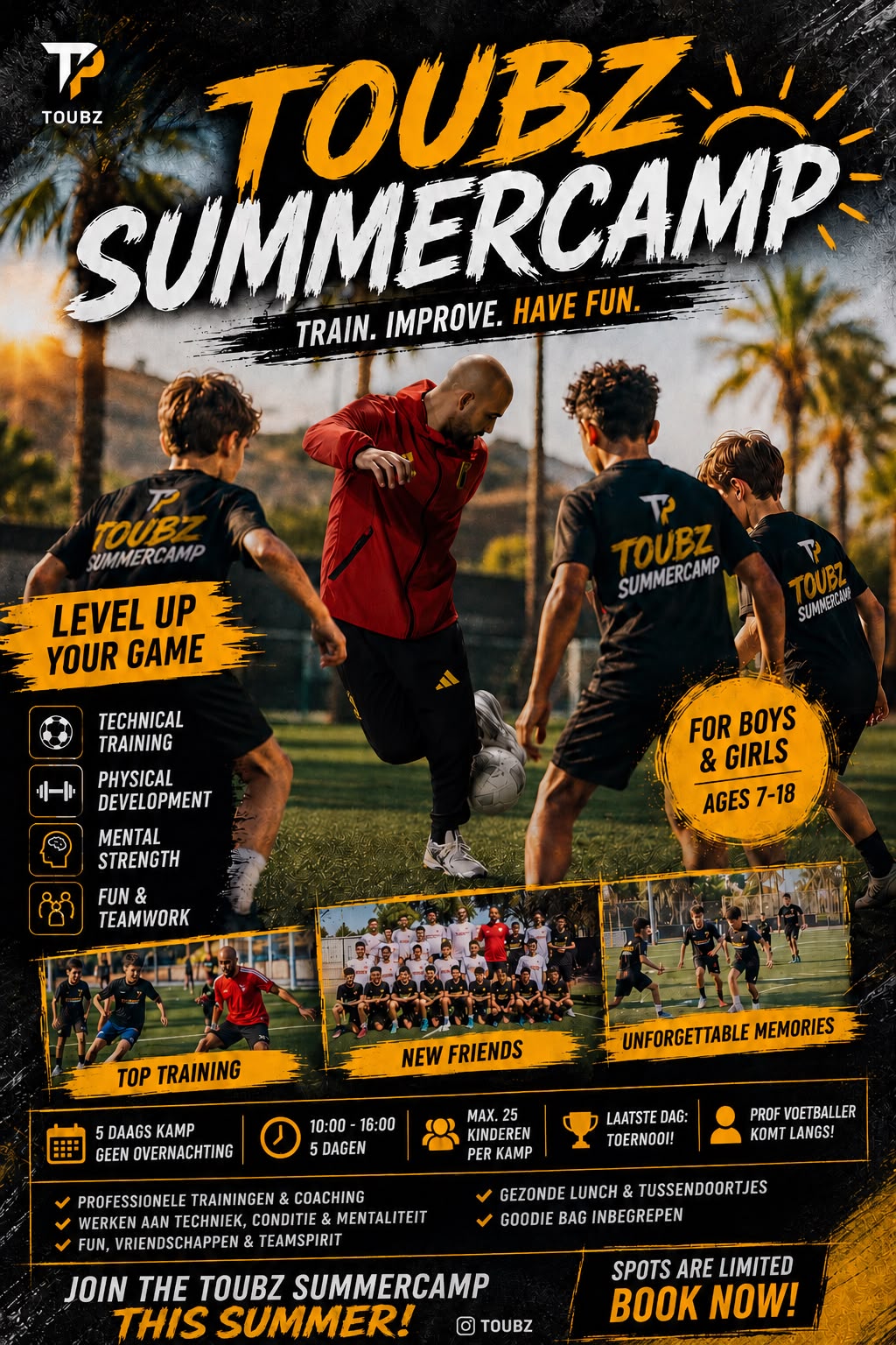 TOUBZ SUMMERCAMP – LEVEL UP YOUR GAME THIS SUMMER
